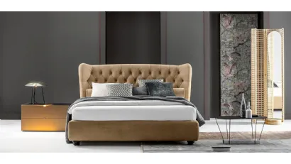Letto con testiera in tessuto trapuntato Tommy Capitonné Twils