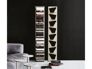 Libreria componibile a muro in acciaio verniciato Trap di Cattelan Italia
