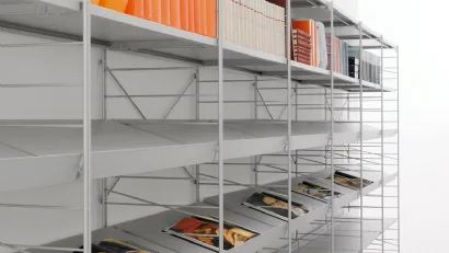 Libreria modulare in metallo Festival Professional di Horm
