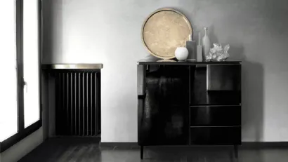 Madia Cosmopolitan in Cristallo laccato Nero di Bontempi