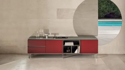 Madia Cosmopolitan Legno Laccato 1 di Bontempi