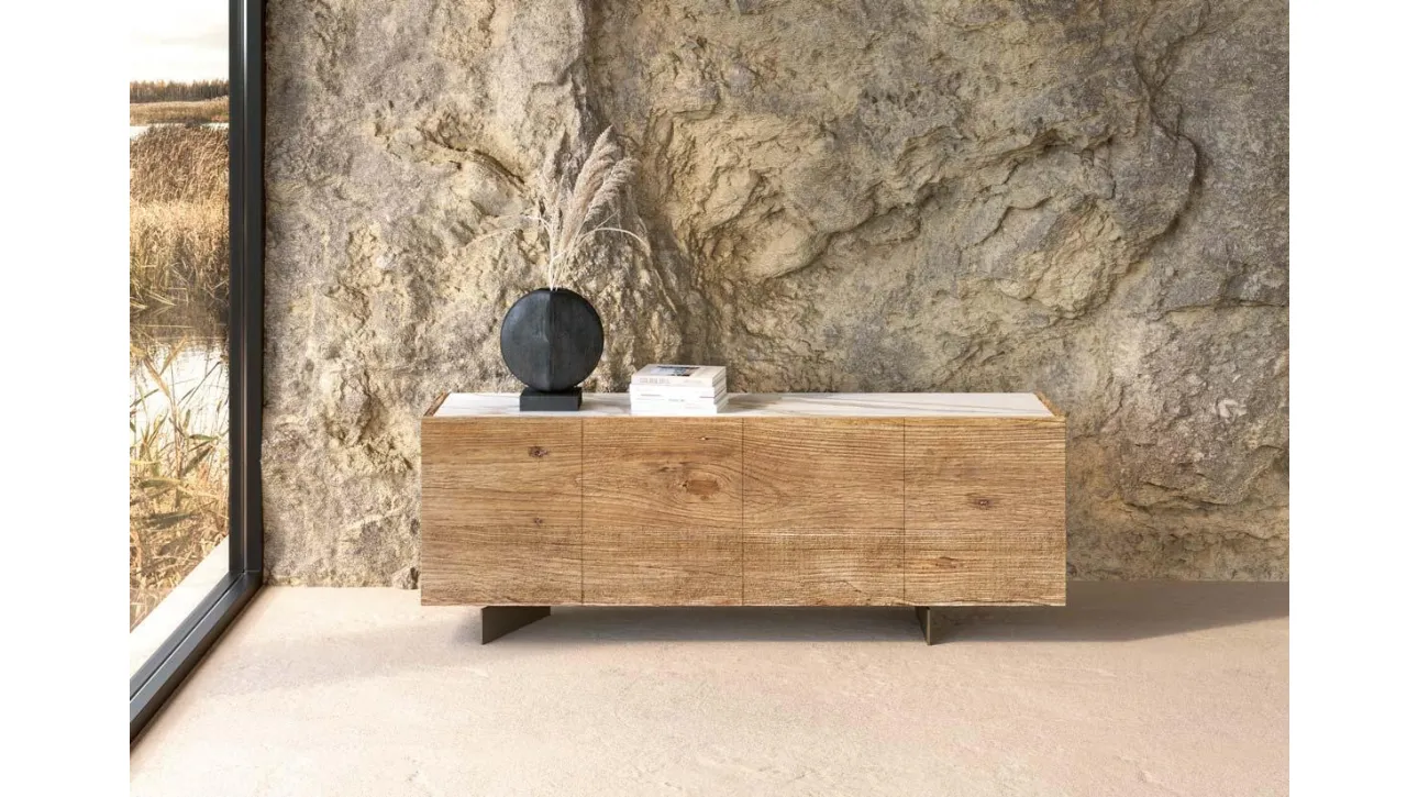 Madia in legno secolare Geode di Nature Design