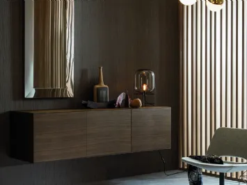 Madia sospesa in legno di Rovere Coke Linea di Riflessi