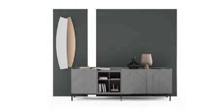 Madia Pica Legno Laccato Decorato 4 di Bontempi