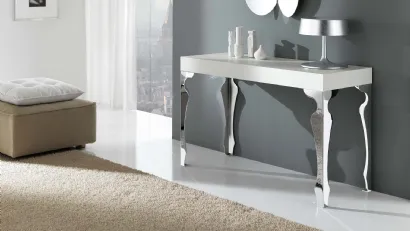 Mobile ingresso Luxury Consolle allungabile in legno con gambe in acciaio di Riflessi