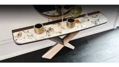 Consolle con piano in ceramica Marmi Terminal Keramik Premium di Cattelan Italia
