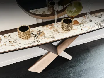 Consolle con piano in ceramica Marmi Terminal Keramik Premium di Cattelan Italia