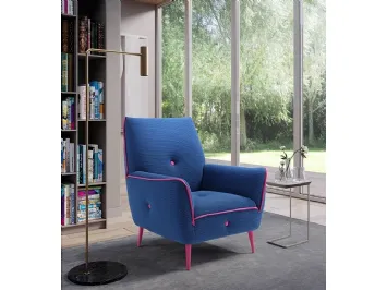 Poltroncina in tessuto imbottito Yuki di Egoitaliano