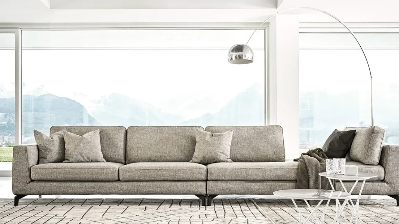 Divano moderno in tessuto Carrè di Calligaris