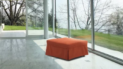 Pouf rivestito Nanna di Biba salotti