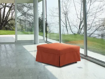 Pouf rivestito Nanna di Biba salotti