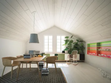 Sedia in rovere con braccioli Maritime Legno di Horm
