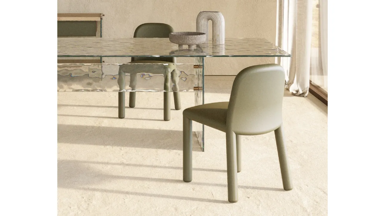 Sedia moderna in pelle Origin di Nature Design