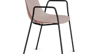 Sedia Pure Loop Binuance 4 Legs with arms di Infiniti