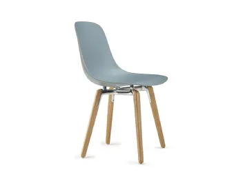 Sedia Pure loop Mono Wooden Legs Infiniti