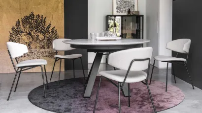 Sedia in tessuto con struttura in metallo Sophia di Calligaris