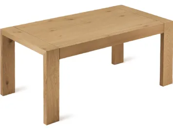 Tavolo moderno in legno massello con piano allungabile Alik di Veneta Cucine