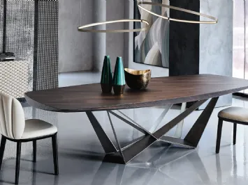 Tavolo in legno Skorpio Wood di Cattelan Italia