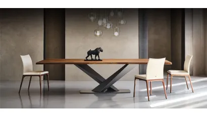 Tavolo con piano in legno Stratos Wood di Cattelan Italia