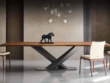 Tavolo con piano in legno Stratos Wood di Cattelan Italia