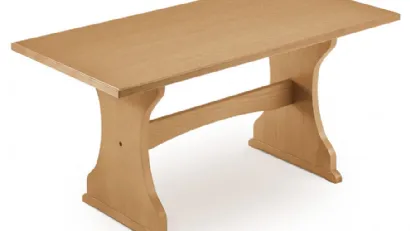 Tavolo Fratino Classico in legno impiallacciato di Veneta Cucine