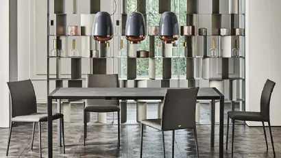 Tavolo con struttura in acciaio e piano in laminato Pedro di Cattelan Italia