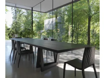 Tavolo rettangolare lungo 420 cm. in legno di Frassino Quadror 03 di Horm