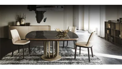 Tavolo in ceramica con piano quadrato con angoli smussati Soho Keramic Premium di Cattelan Italia