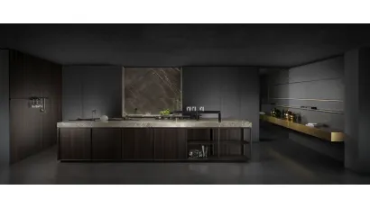 Cucina Design con isola Kuadra di Key Cucine