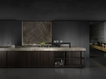 Cucina Design con isola Kuadra di Key Cucine