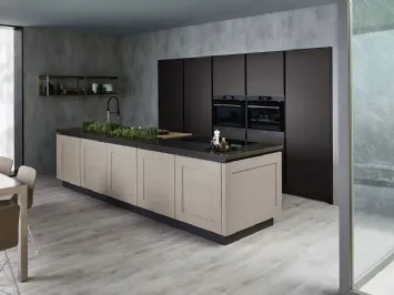 Cucina moderna Dialogo Shellsystem Rovere Argilla di Veneta Cucine