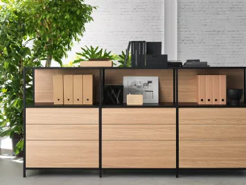 Cassettiera Ufficio Biblos Grid 5 di Martex