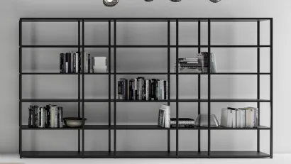 Mobile Ufficio Libreria Hype in laccato e metallo di About Office